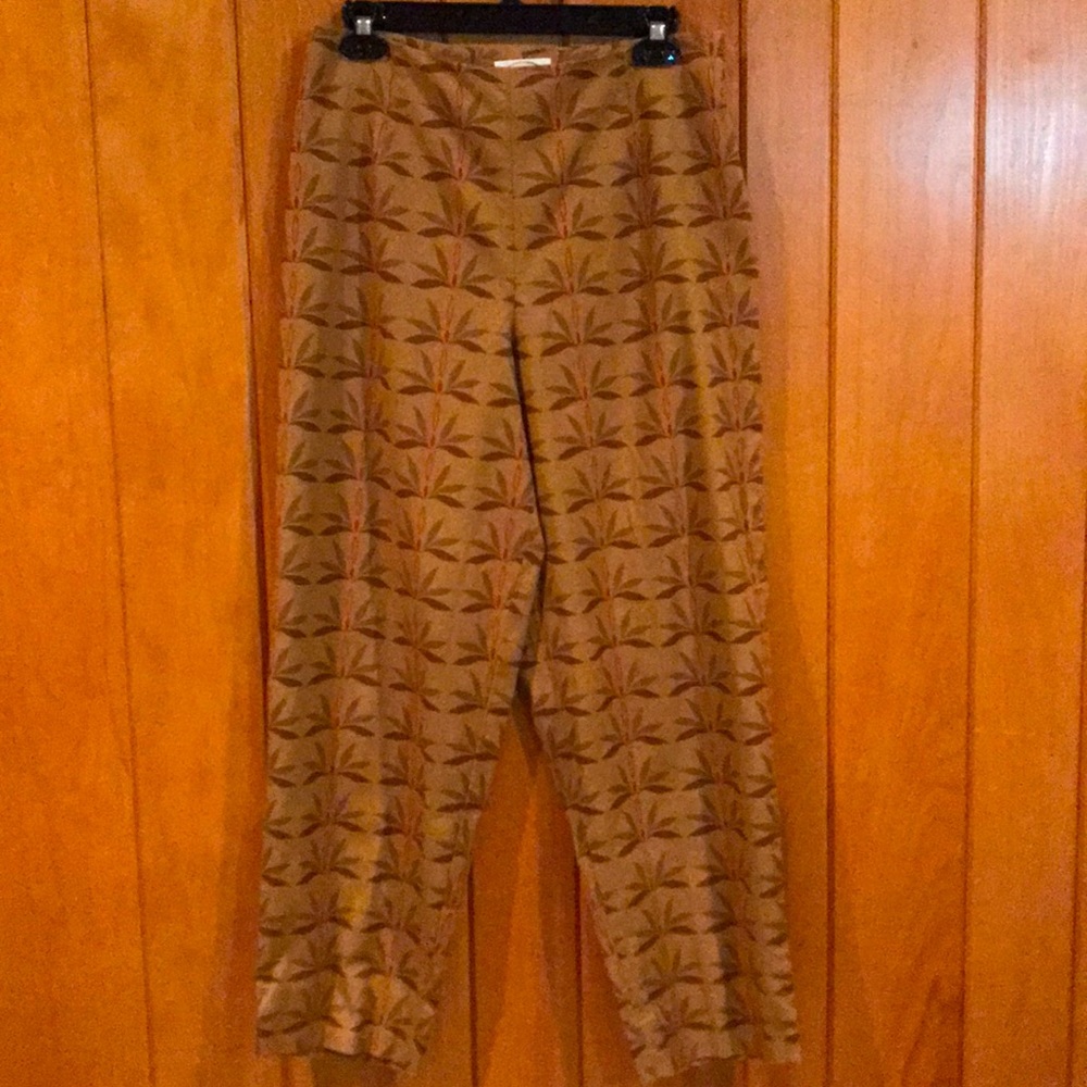 Talbots cropped stylized lotus pants